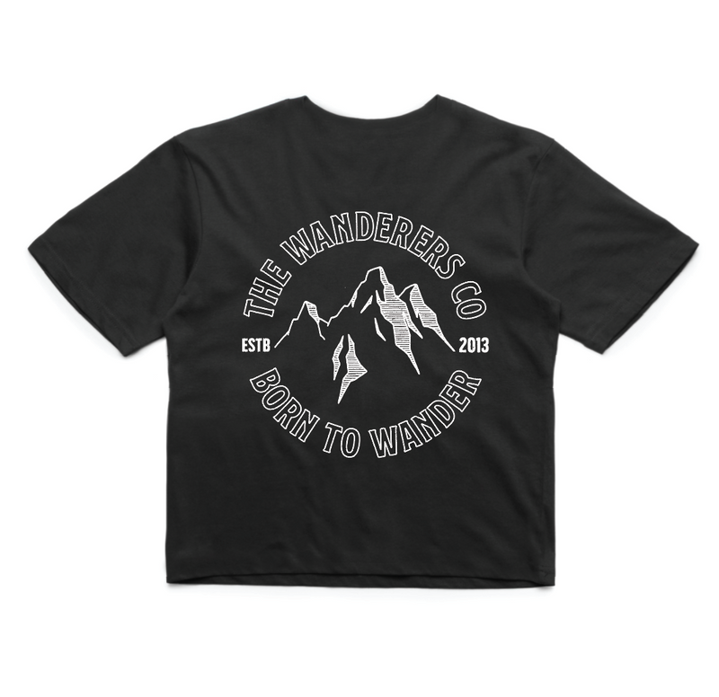 Outline Crop - Black