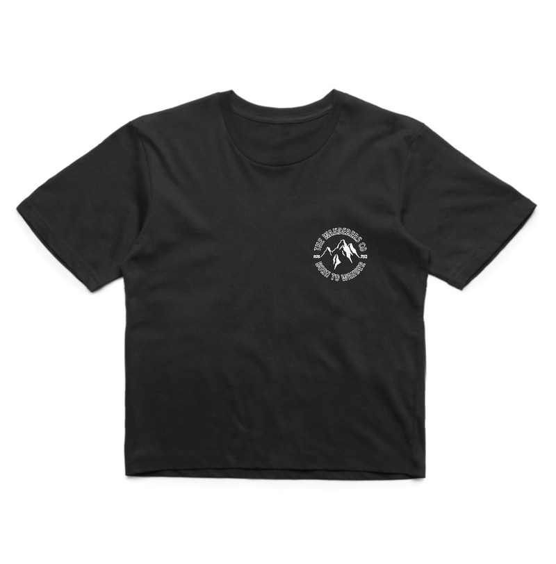 Outline Crop - Black