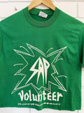 Vintage 50/50 - SAP Volunteer Green Cropped Tee - Medium