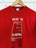 Vintage 50/50 - NAJAC '83 Red Cropped Tee - Small