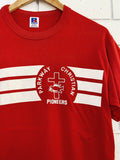 Vintage Tourist Tee - Parkway Christian Red Tee - Small