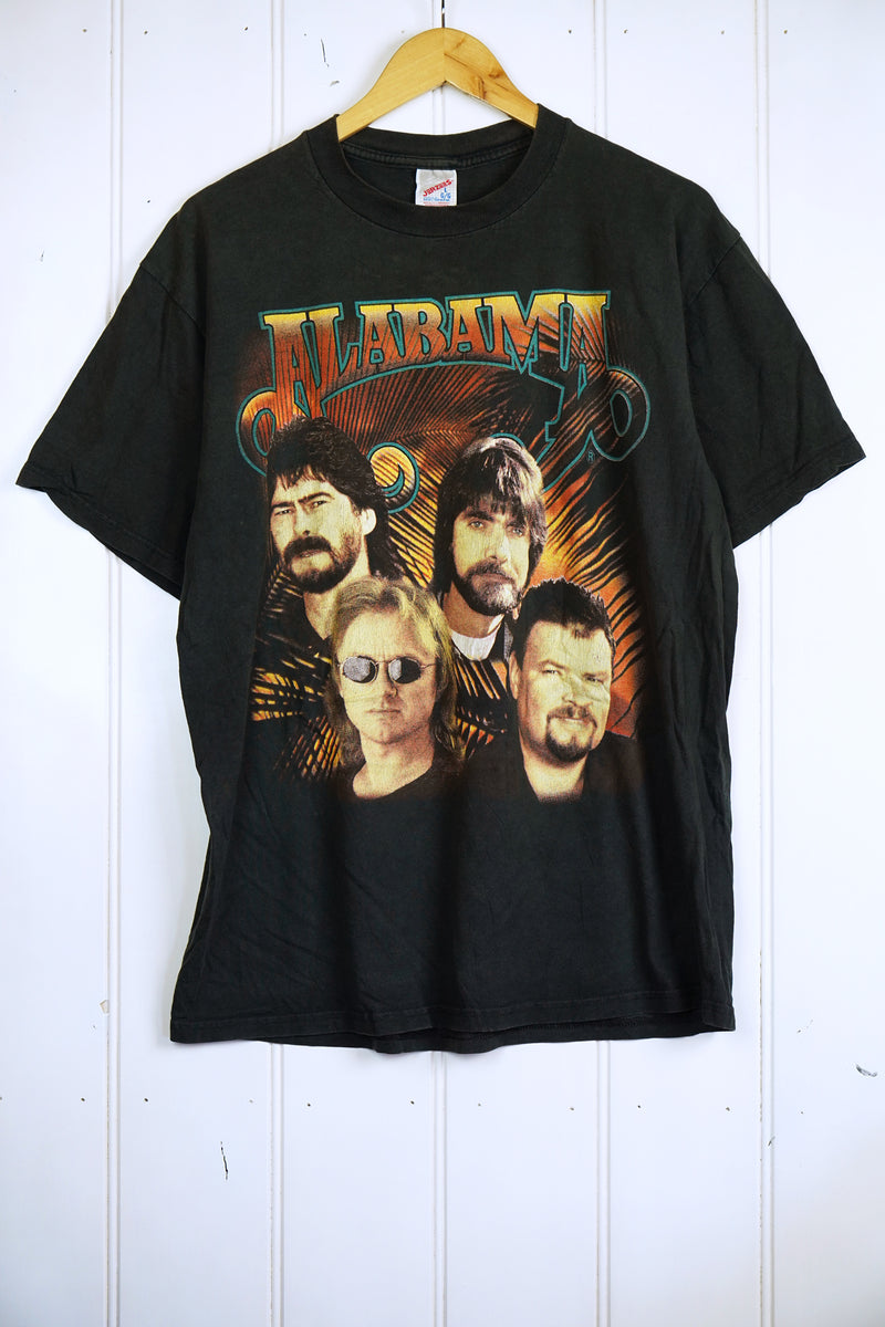 Vintage Music - Alabama Faded Black Tee - Large