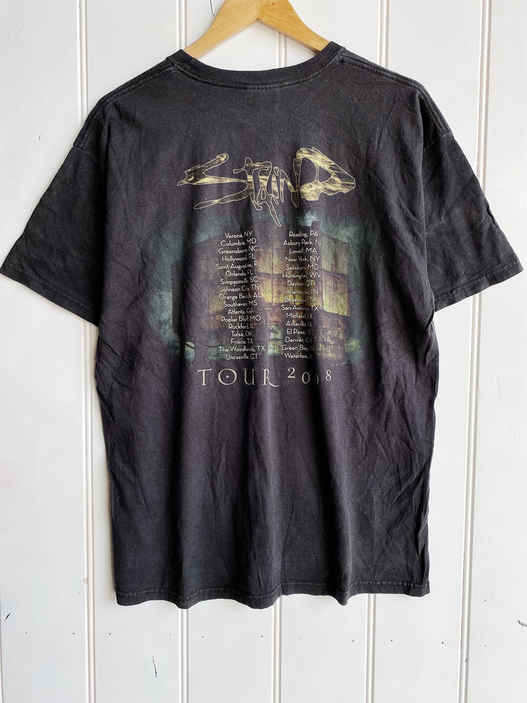 Preloved Music - Staind 2008 Faded Black Tee - Large