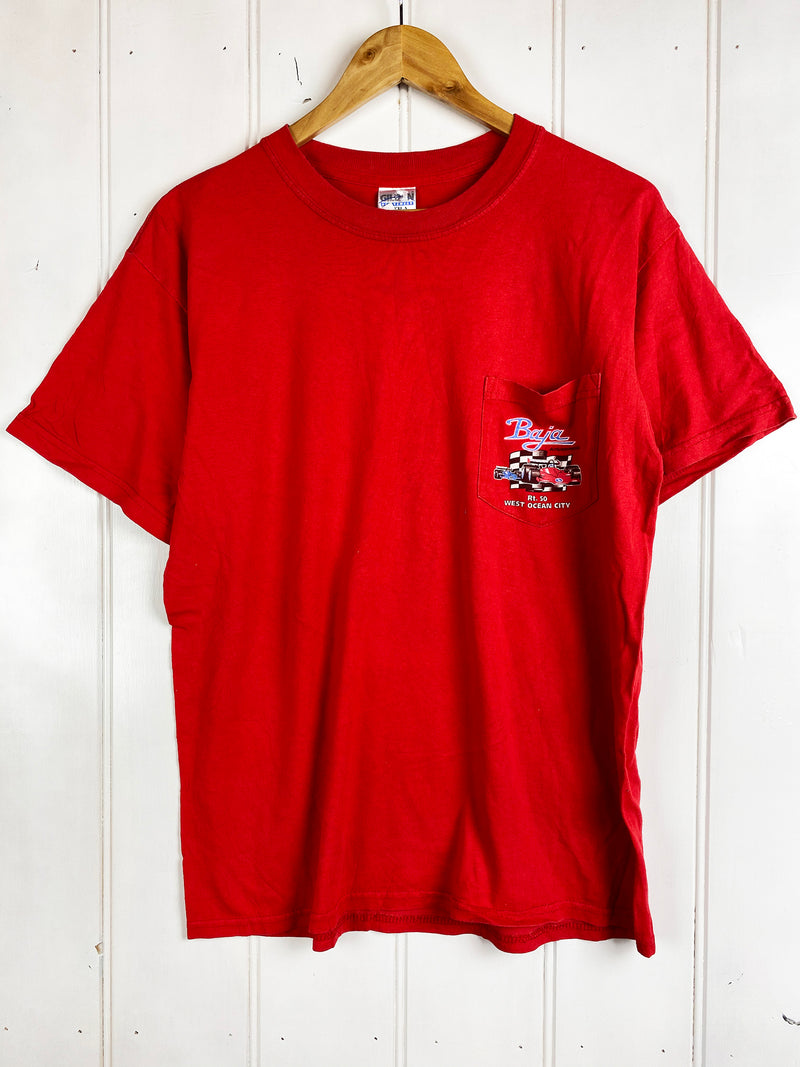 Vintage Racing - Baja Red Tee - Medium