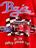 Vintage Racing - Baja Red Tee - Medium