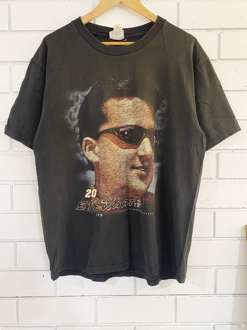 Vintage Nascar - Tony Stewart Faded Black Tee - Large