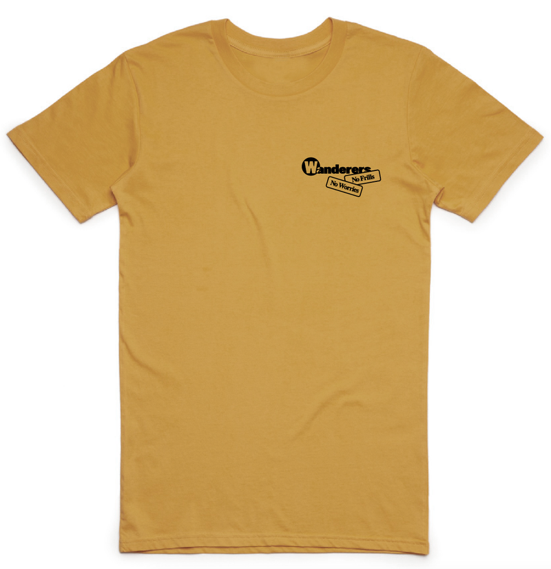 No Frills Frilled-Neck Lizard Tee - Mustard