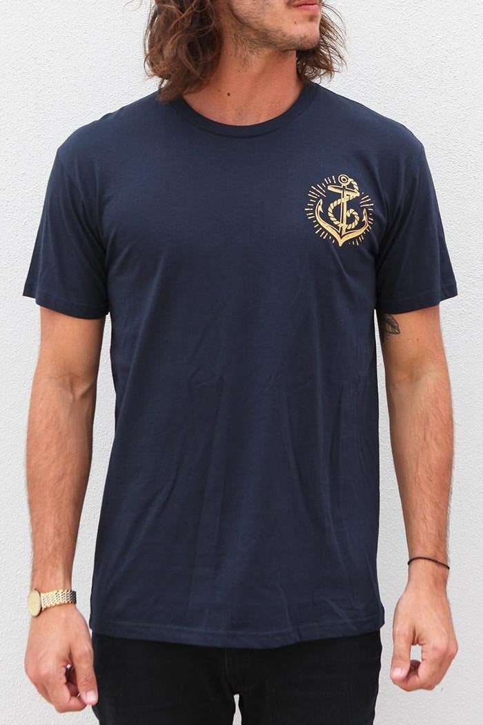 Anchors Tee - Navy