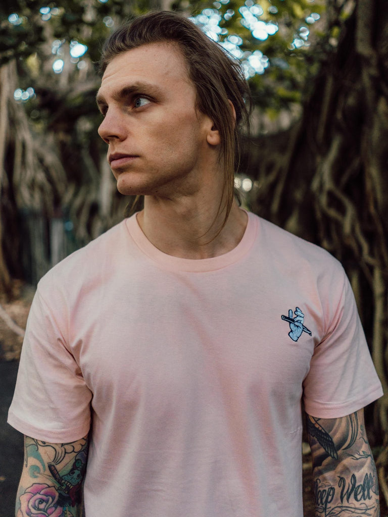Bolderlines Apparel - Bolderlines Apparel 'Self-Inflicted - Pale Pink' Tee - T-Shirt - Stock & Supply Stores