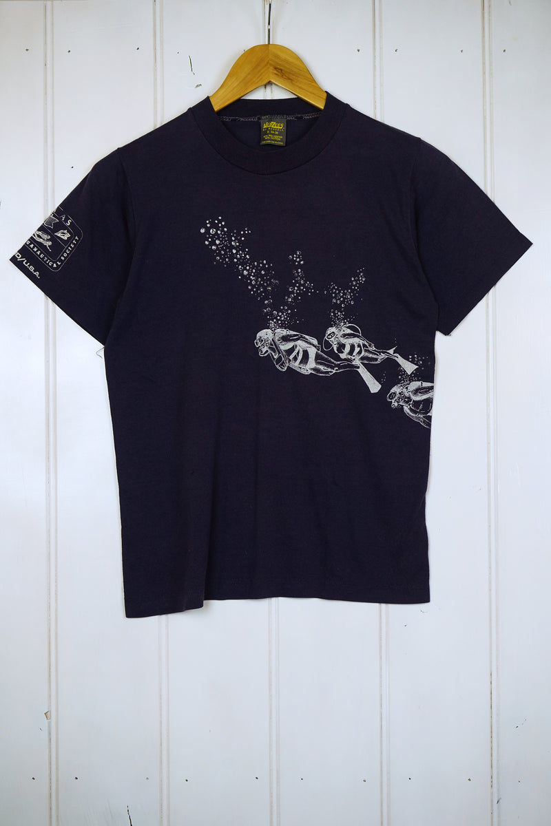 Vintage Tourist - Aquanautical Navy Tee - XSmall