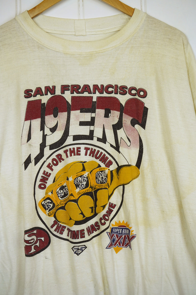 Vintage Sports - 49ers Rings - Tee - 2XLarge