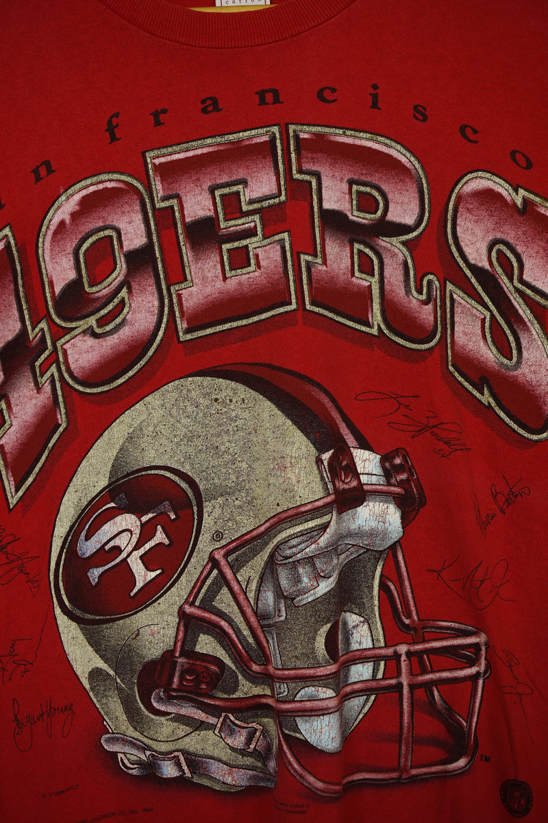 Vintage 90's San Francisco 49ers 100% Cotton T-shirt Size 