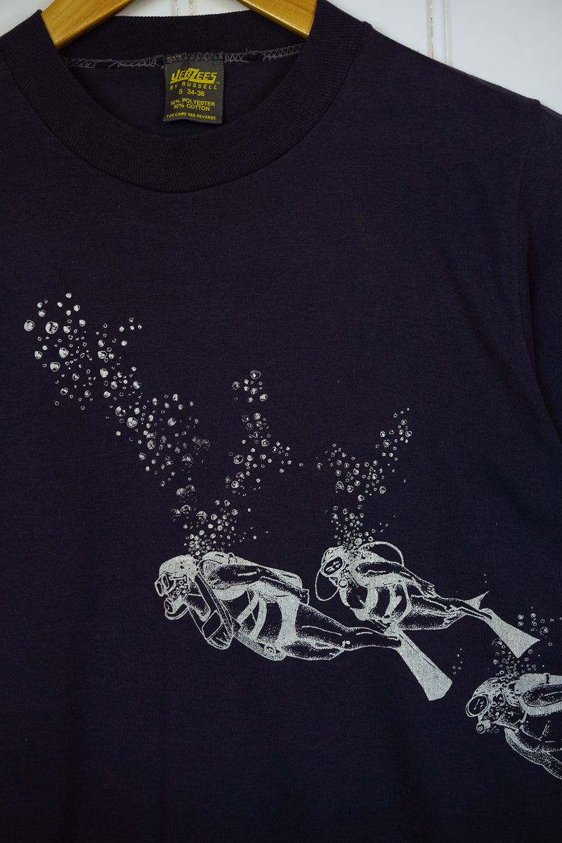 Vintage Tourist - Aquanautical Navy Tee - XSmall