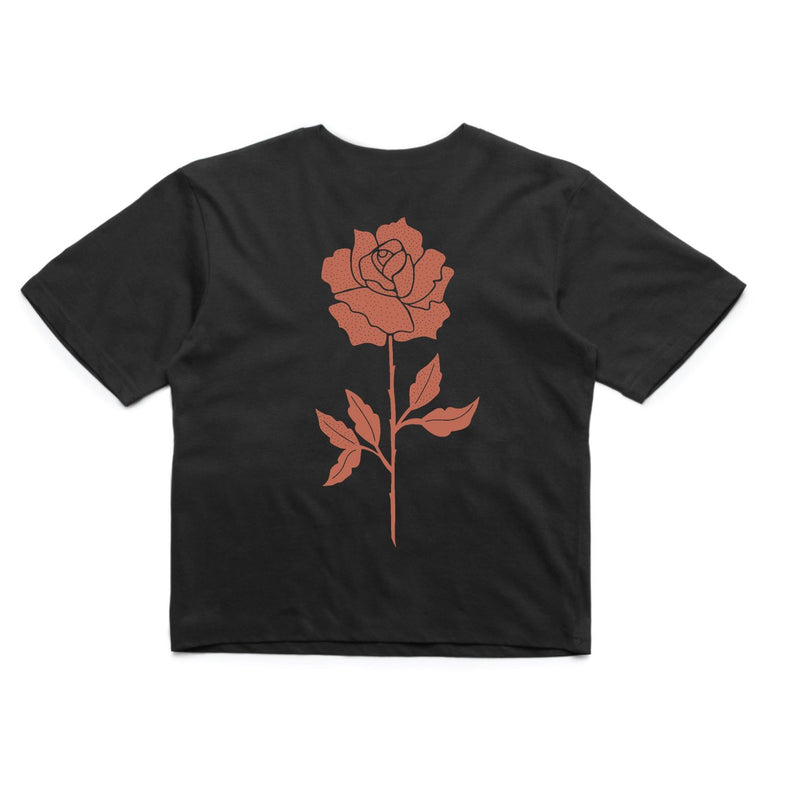 In Bloom - In Bloom 'Rose - Black' Crop - Women's Top - Stock & Supply Stores